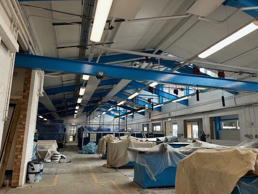 Public building steel beams