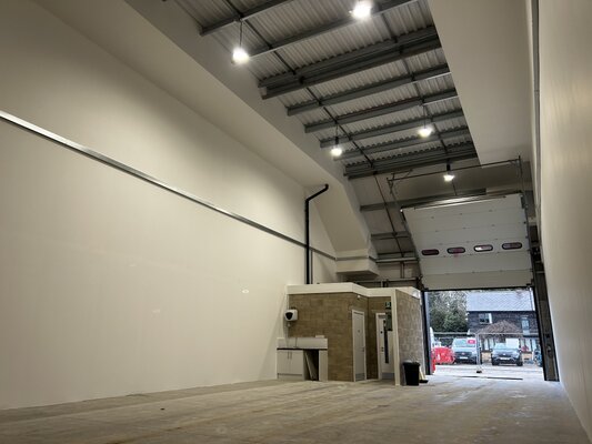 Steel coated with intumescent paint