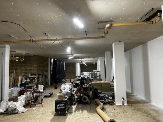 Industrial plant with coated steel